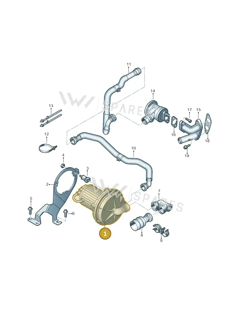 022959253A — Volkswagen EOS 2.0 (2008-2010) diagram 474131200, position 1