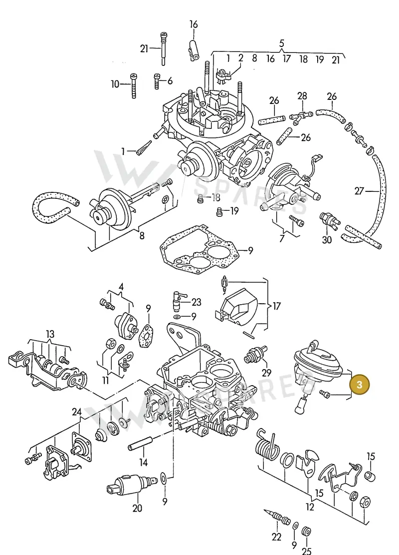 025129061 — Volkswagen LT, LT 4x4 (28-55) (1982-1989) diagram 006036500, position 3