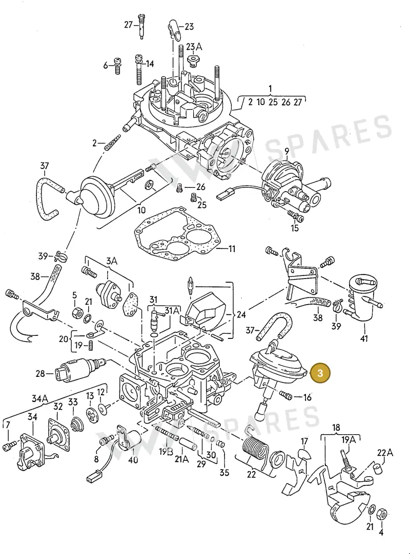 025129061 — Volkswagen POLO/COUPE/DERBY (1981-1990) diagram 009012100, position 3