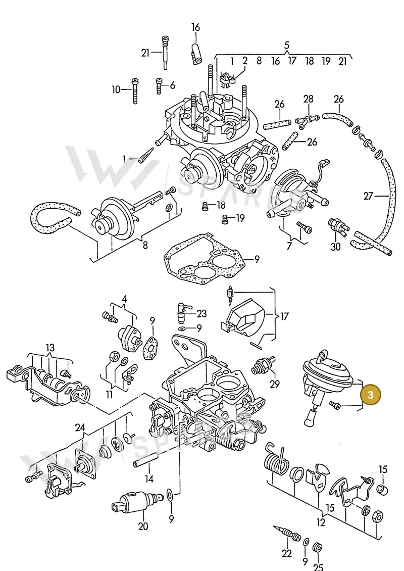 025129061 — Volkswagen LT, LT 4x4 (28-55) (1989-1995) diagram 109021000, position 3