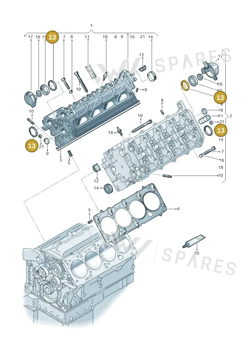 026103085D — Volkswagen Phaeton 4motion (2008-2010) diagram 274103500, position 13