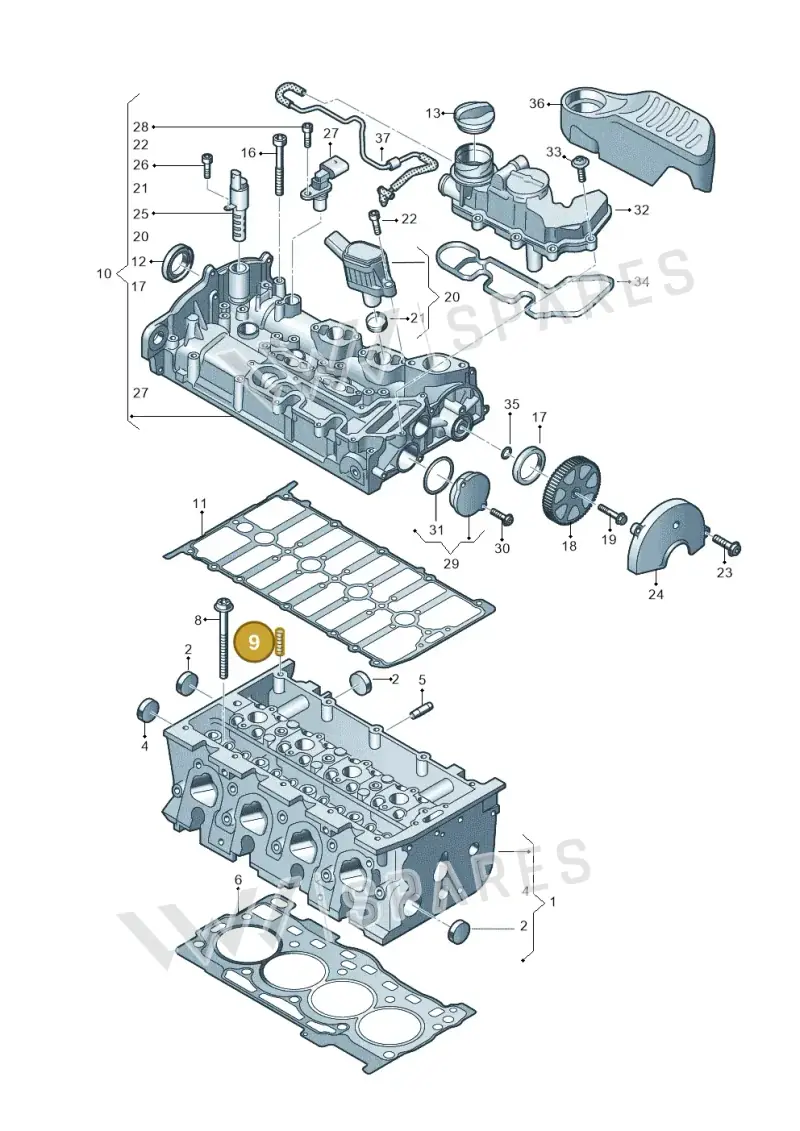 026103139 — Volkswagen Passat estate (2023-) diagram 813103460, position 9