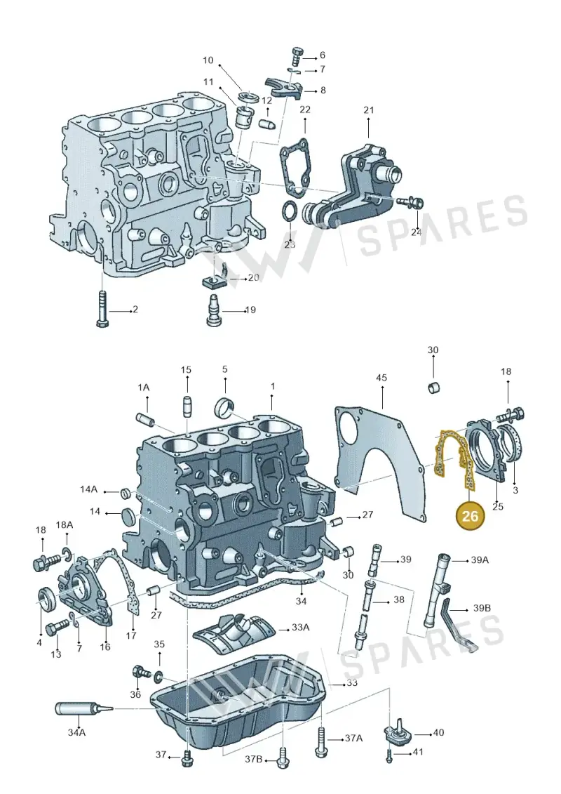 026103181B — Volkswagen Passat syncro/4Motion (1998-2000) diagram 118103100, position 26