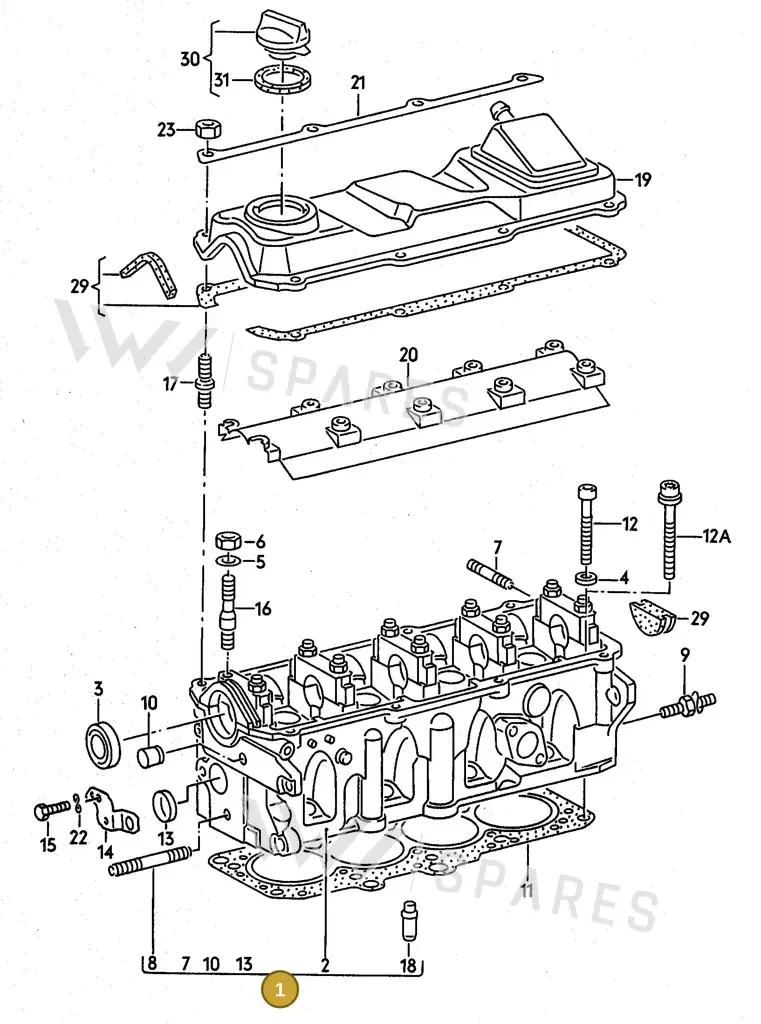 026103351Q — Volkswagen Passat (1989-1991) diagram 084005000, position 1