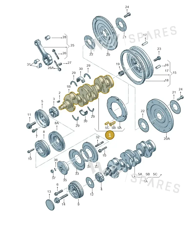 0261051013 — Volkswagen CADDY-KOMBI/KASTENW.   06> (2005-) diagram 123105150, position 1