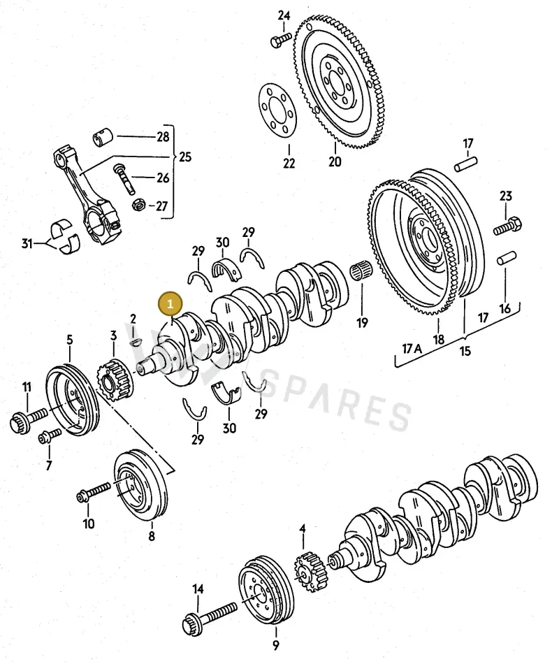 026105101E — Volkswagen Passat (1991-1993) diagram 084006000, position 1