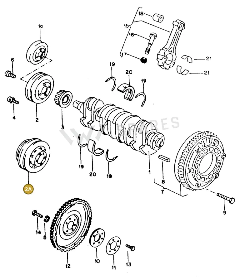 026105243A — Volkswagen GOLF,JETTA (MEX) (1987-1992) diagram 108006000, position 2A