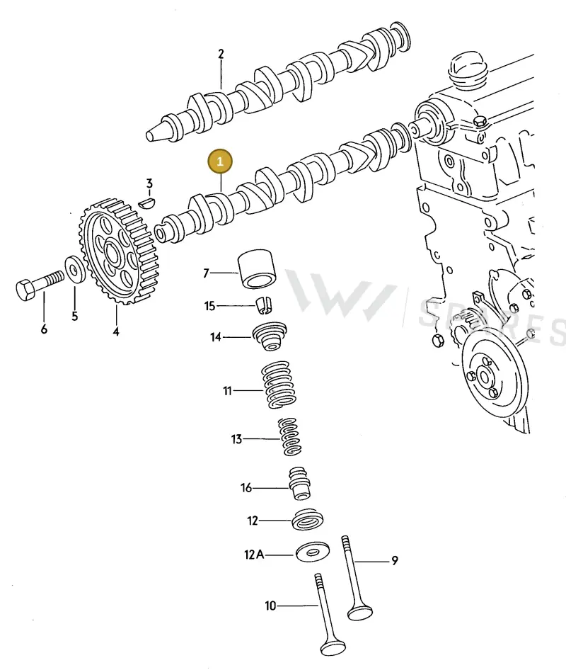 026109101A — Volkswagen Passat syncro (1991-1993) diagram 013012100, position 1