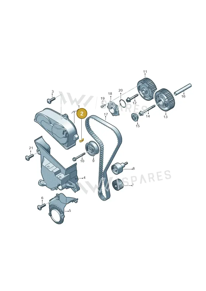 026109150A — Volkswagen Taigo (2021-2024) diagram 5h0109054, position 2