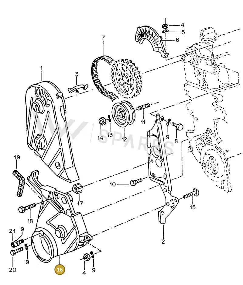 026109175A — Volkswagen TIPO 2 (MEX) (1971-2001) diagram 115015000, position 16
