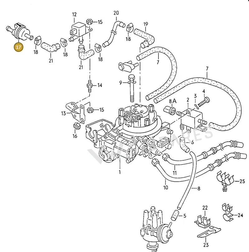 026133517 — Volkswagen Passat (1989-1991) diagram 084037000, position 17