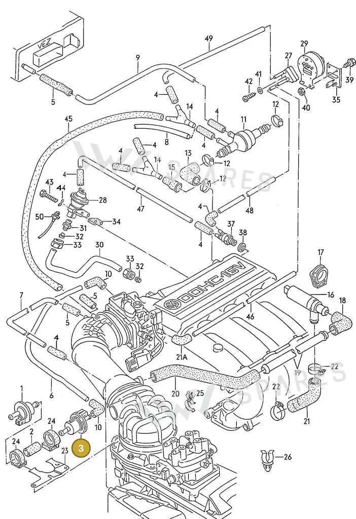 026133517 — Volkswagen Passat (1991-1993) diagram 084036400, position 3