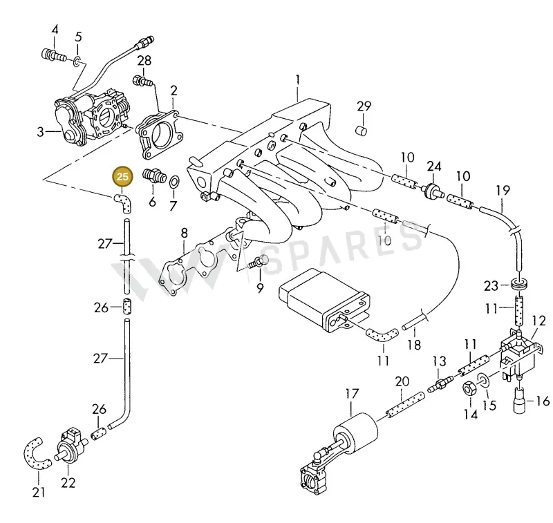 026133784G — Volkswagen LT, LT 4X4 (1996-2003) diagram 176133050, position 25