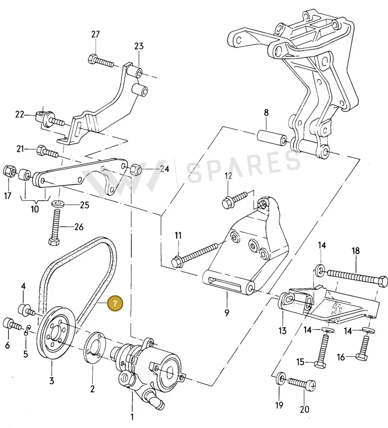 026145271 — Volkswagen Jetta (1989-1991) diagram 014062000, position 7