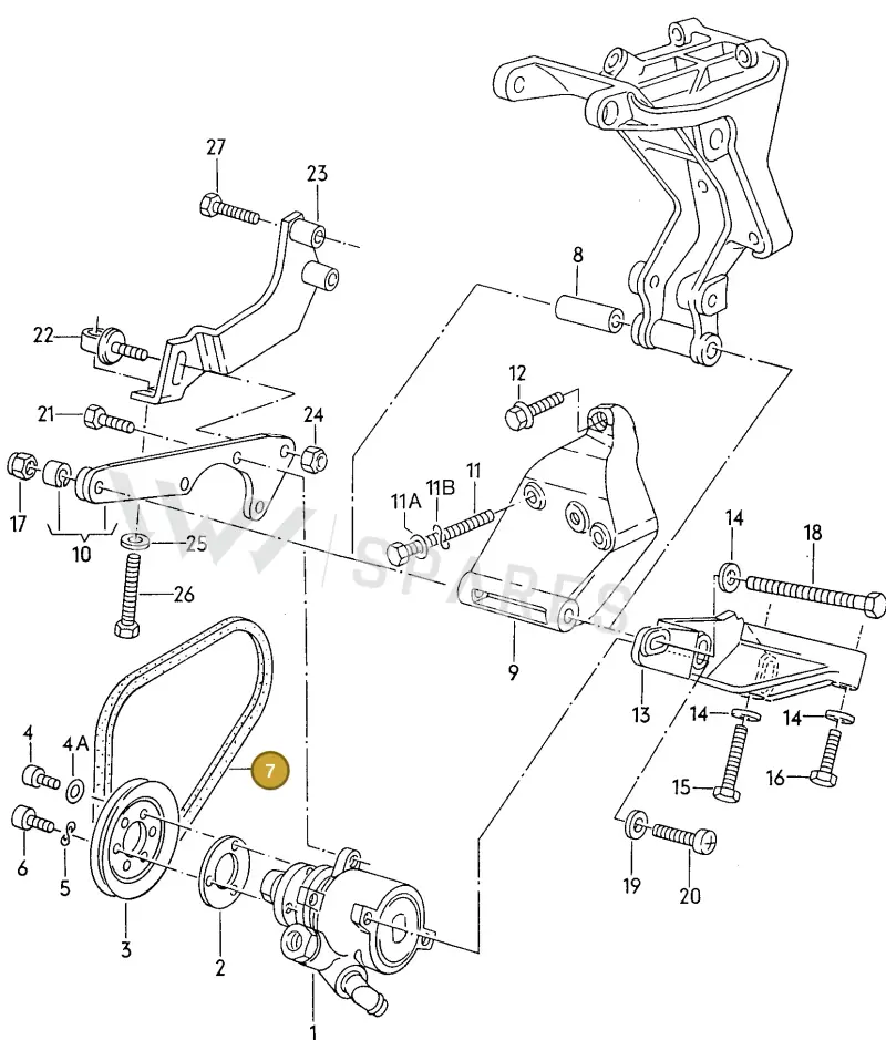 026145271 — Volkswagen Passat syncro (1991-1993) diagram 076046000, position 7