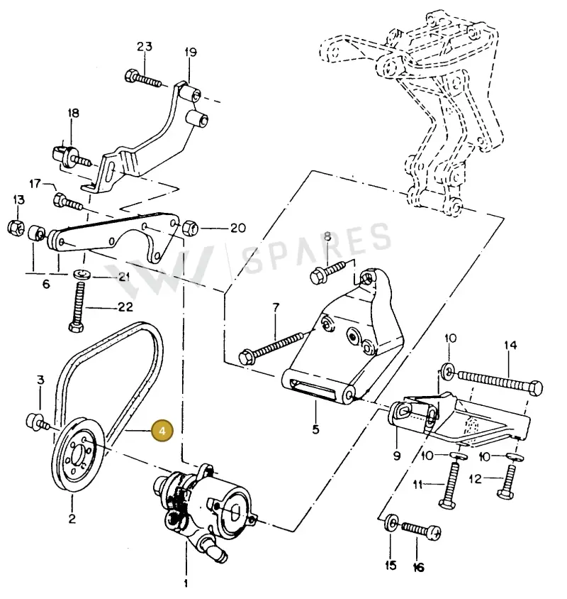 026145271 — Volkswagen GOLF,JETTA (MEX) (1987-1992) diagram 108030000, position 4