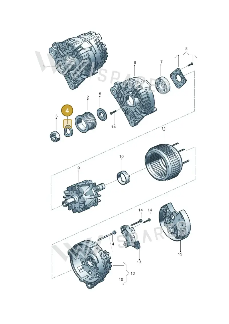 0269032521 — Volkswagen Up! 1.0 TSI (2013-2017) diagram 393903050, position 4