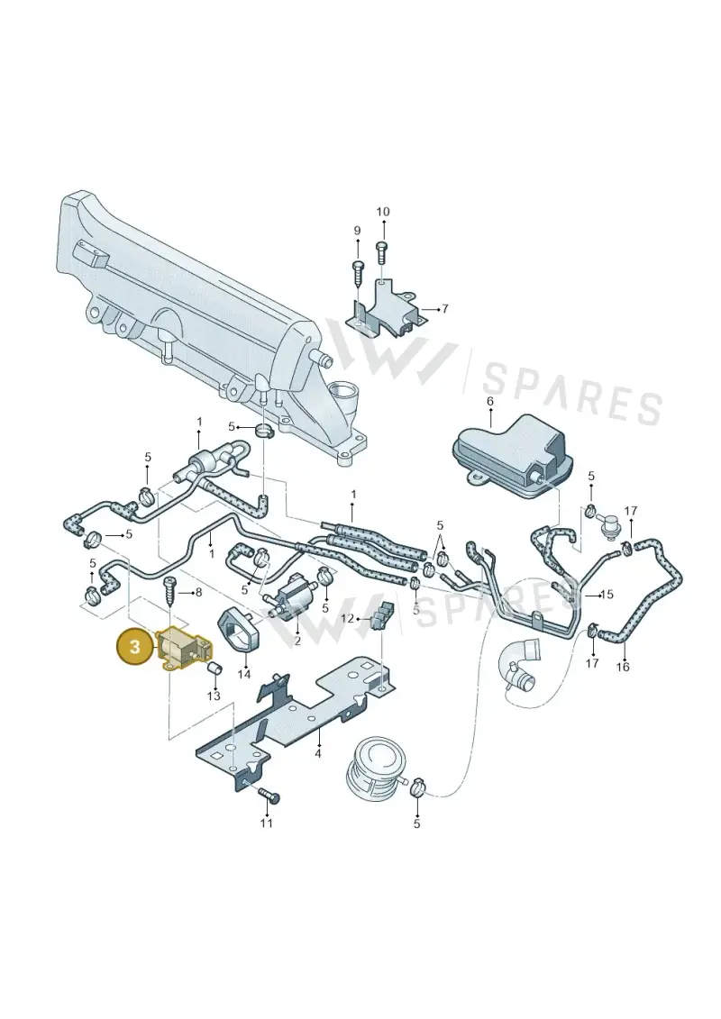 026906283H — Volkswagen GOLF/VAR./4MOT. A4     02 (2001-2002) diagram 194133300, position 3