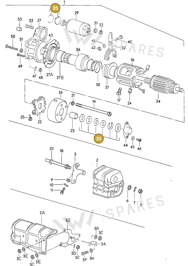 026911320 — Volkswagen Jetta (1989-1991) diagram 014212000, position 35