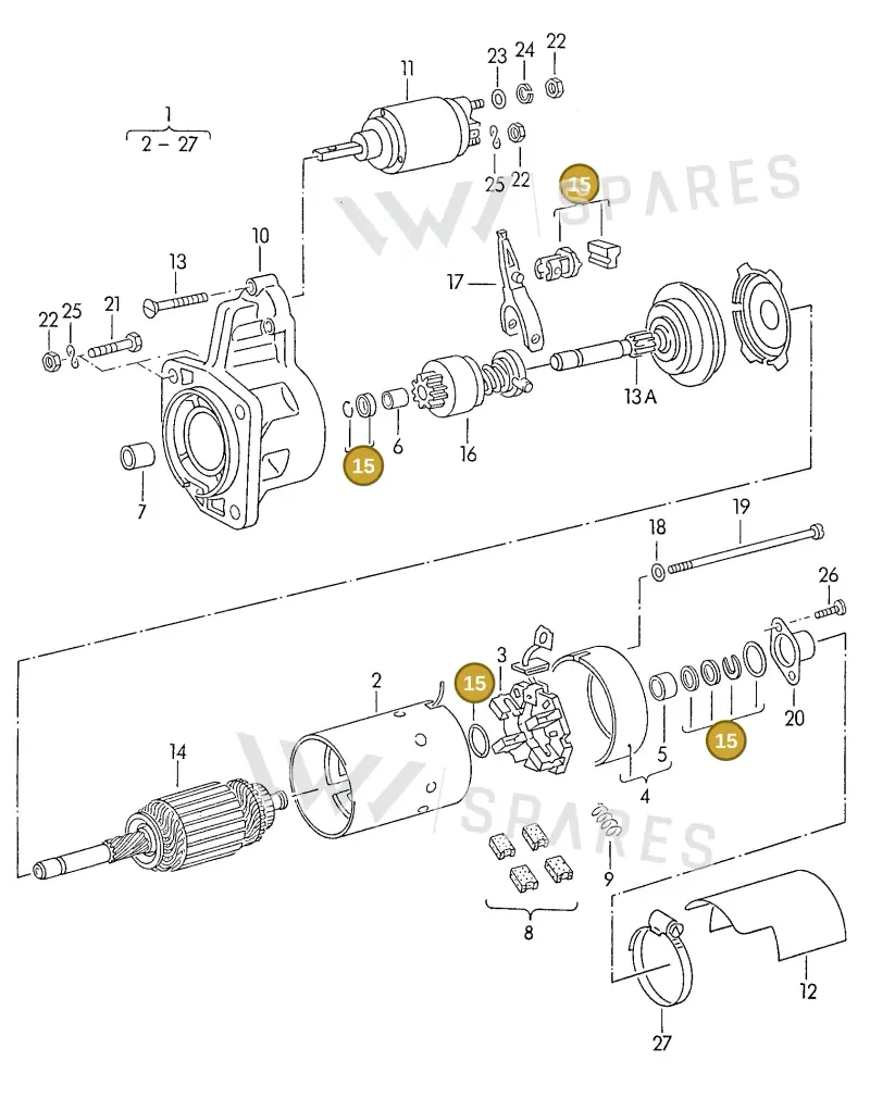 026911320 — Volkswagen Polo/Polo Coupe (1990-1994) diagram 120096000, position 15