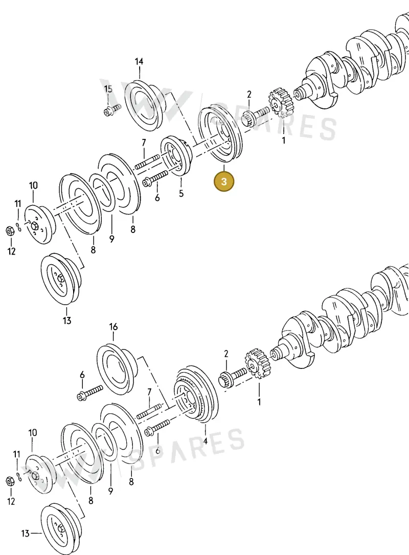 027105255 — Volkswagen Scirocco (1983-1989) diagram 008006200, position 3