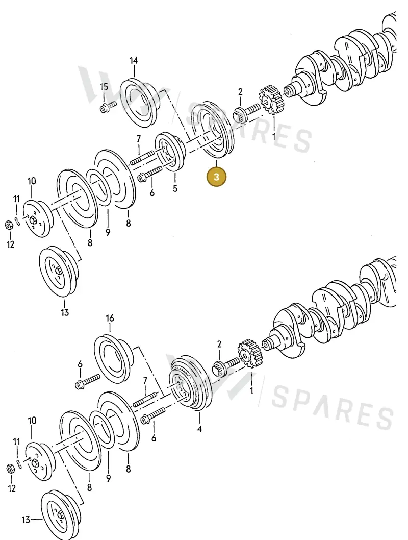 027105255 — Volkswagen Jetta                  89 (1988-1989) diagram 092006100, position 3