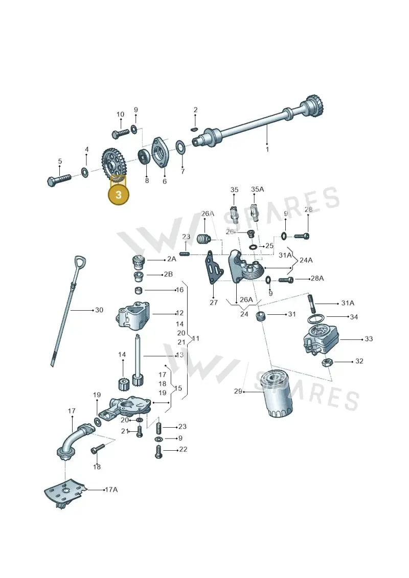 027109111G — Volkswagen NOVA PARATI (1995-2002) diagram 303115100, position 3