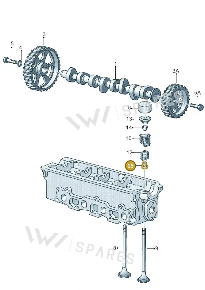 027109675 — Volkswagen Polo (2008-2009) diagram 121109050, position 15
