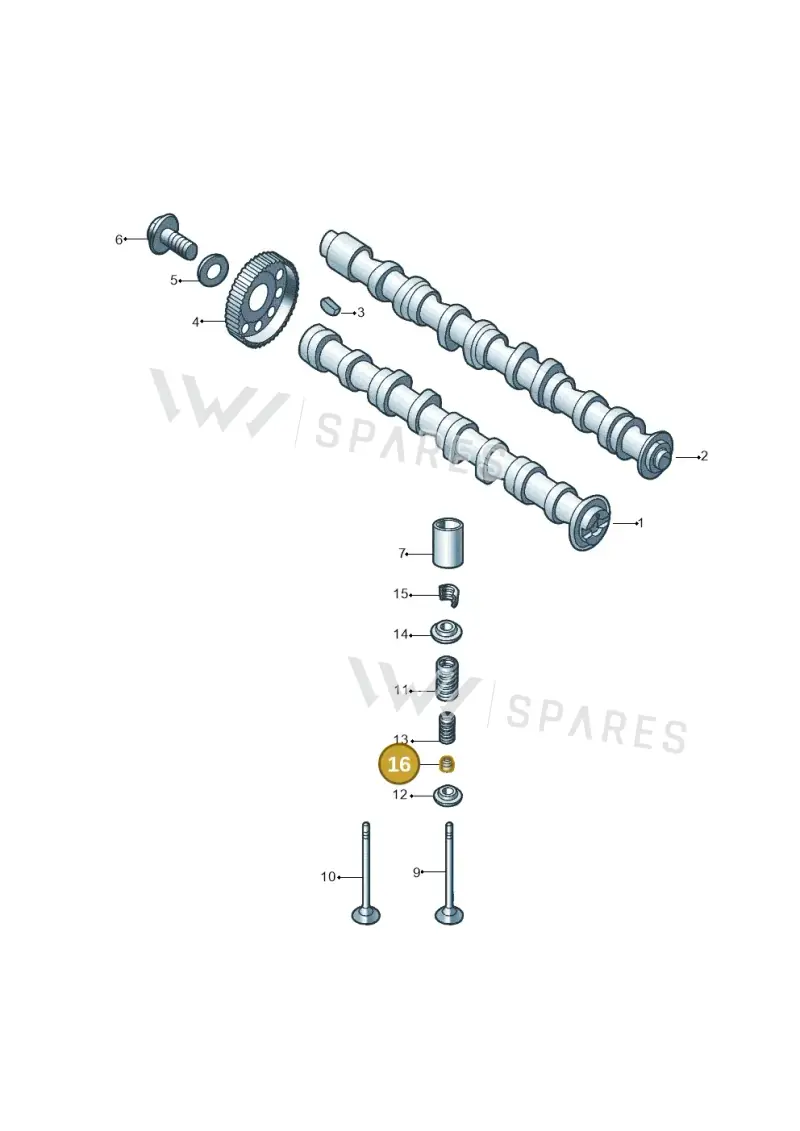 027109675 — Volkswagen Jetta (2014-2017) diagram 789109260, position 16