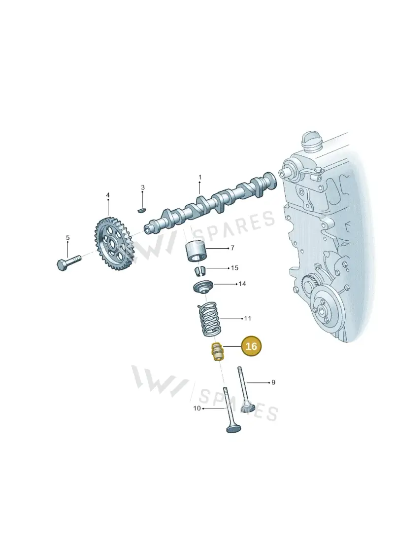 027109675 — Volkswagen Jetta 2.0 (2015-2015) diagram 880109300, position 16