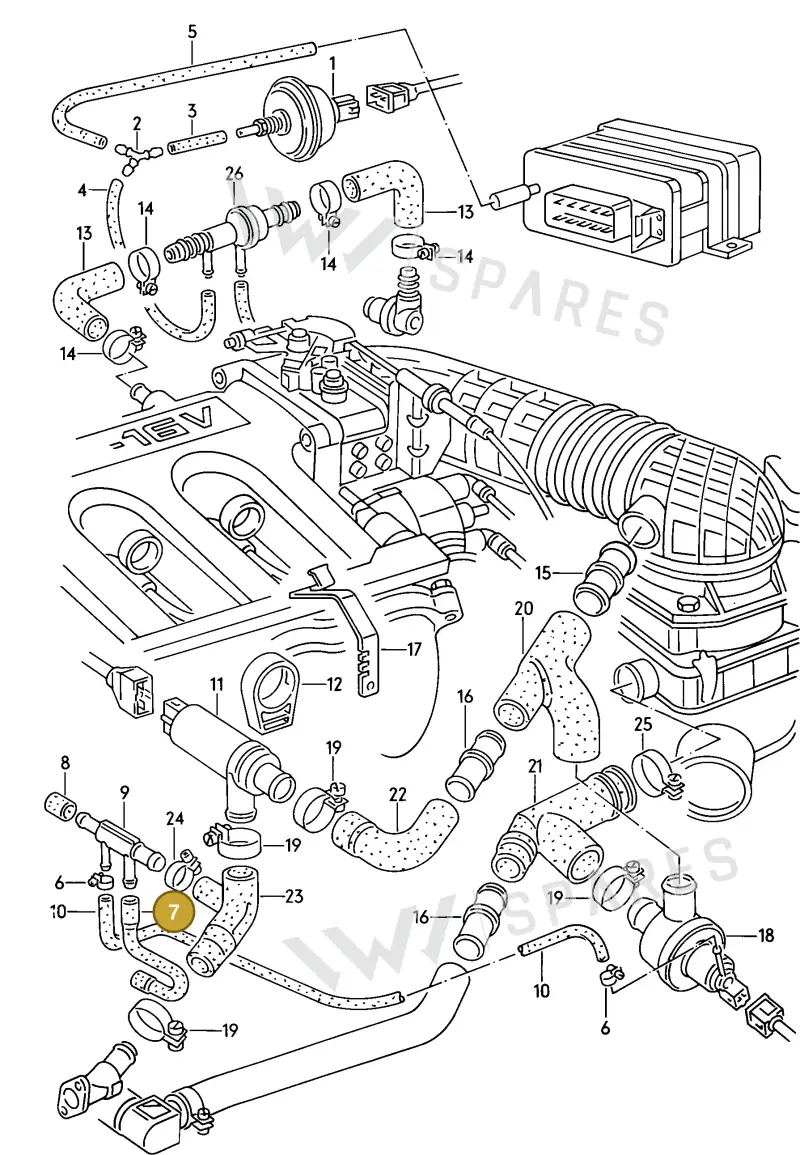 027133595B — Volkswagen Scirocco (1983-1989) diagram 013046000, position 7