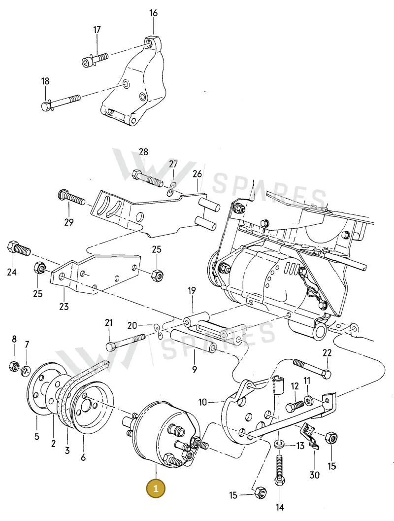 027145157 — Volkswagen Jetta (1981-1984) diagram 007054300, position 1