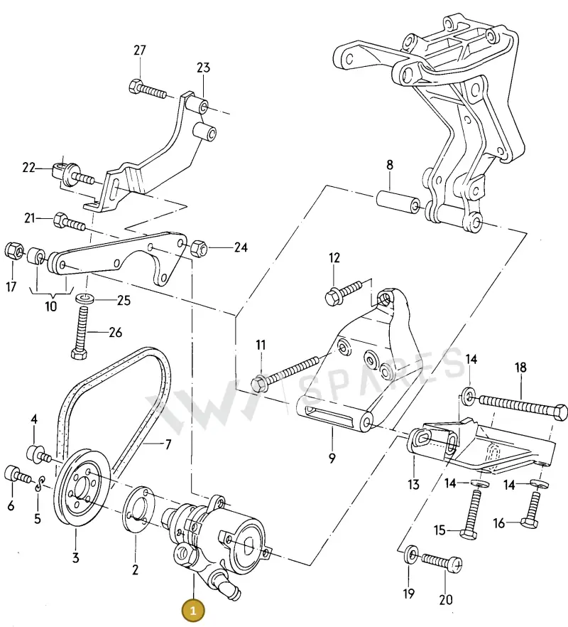 027145157 — Volkswagen Jetta (1989-1991) diagram 014062000, position 1
