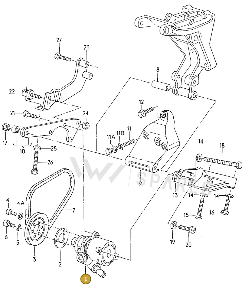 027145157 — Volkswagen Passat syncro (1991-1993) diagram 076046000, position 1