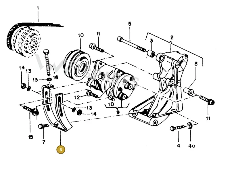 027260917A — Volkswagen GOLF,JETTA (MEX) (1987-1992) diagram 108042000, position 6