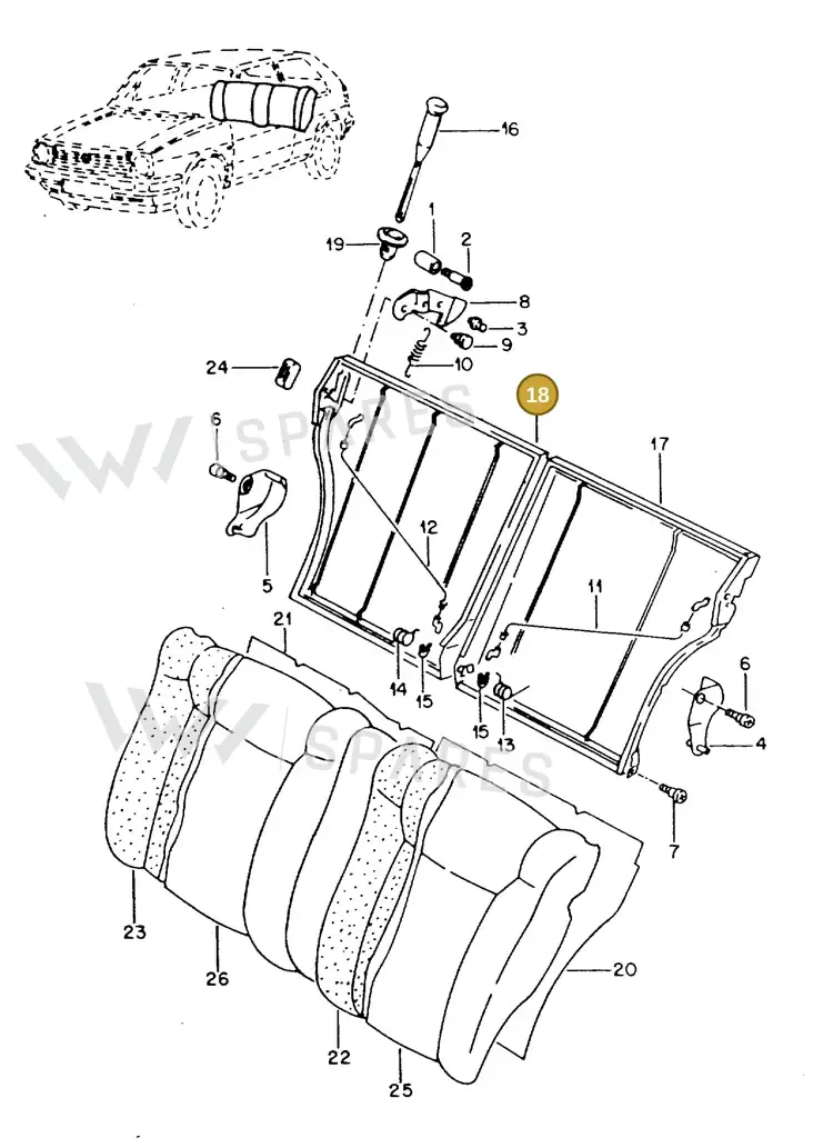 027903015 — Volkswagen GOLF,JETTA (MEX) (1987-1992) diagram 108147000, position 18