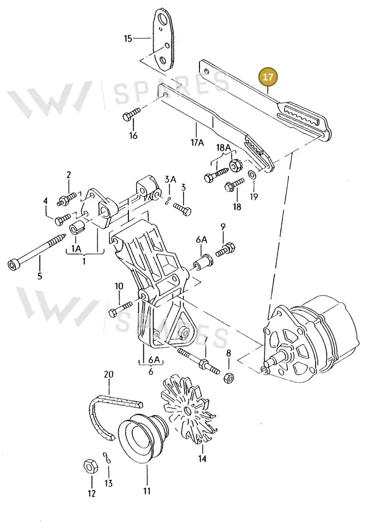 027903133E — Volkswagen Passat (1991-1993) diagram 013196200, position 17