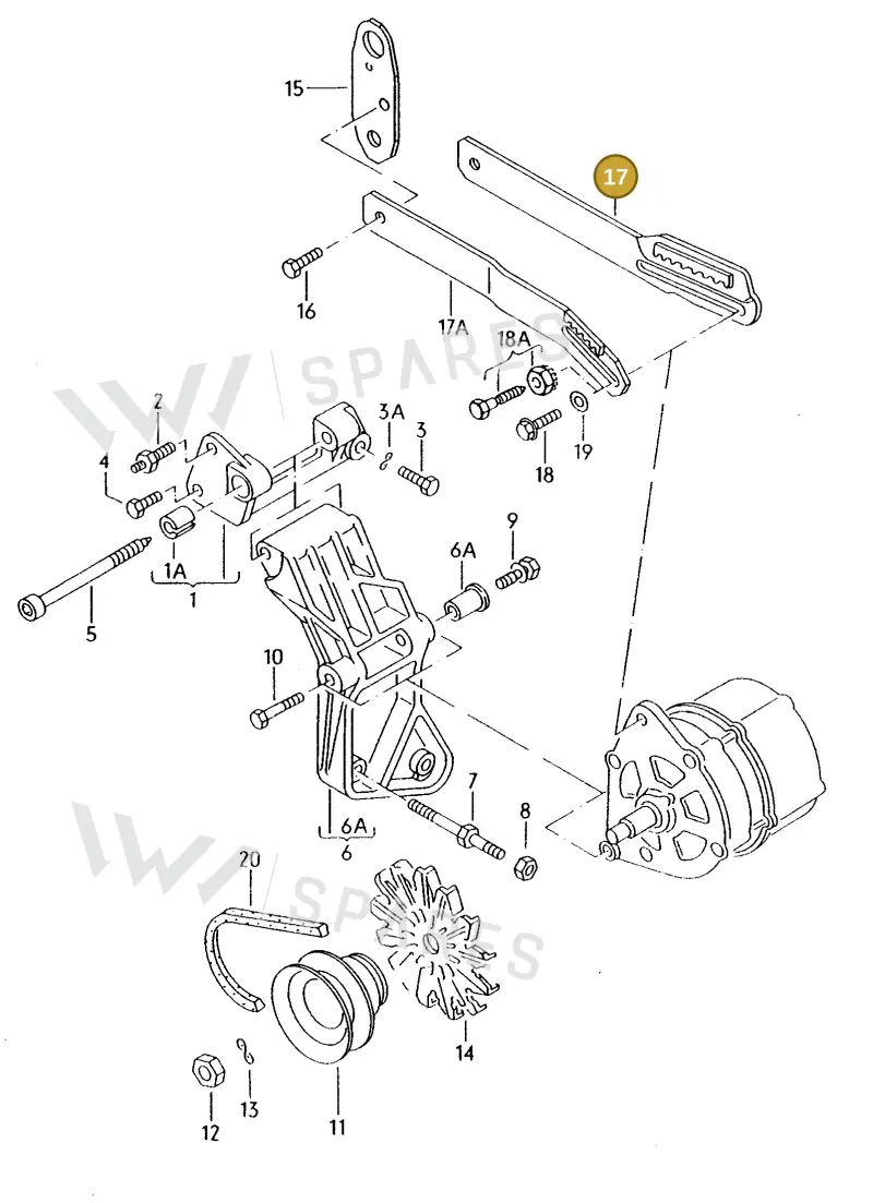 027903133E — Volkswagen Passat (1991-1993) diagram 013196200, position 17