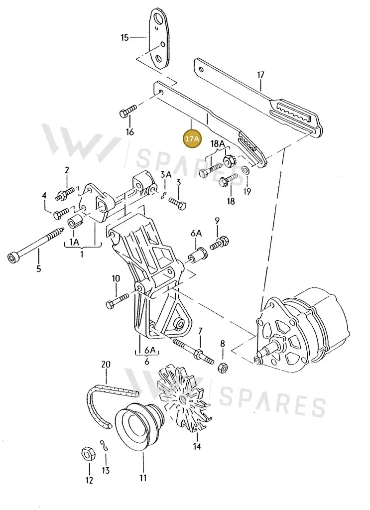 027903251D — Volkswagen Passat (1991-1993) diagram 013196200, position 17A
