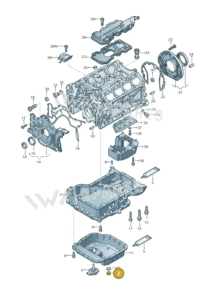 028103059A — Volkswagen Phaeton 4motion (2010-2016) diagram 274103100, position 2