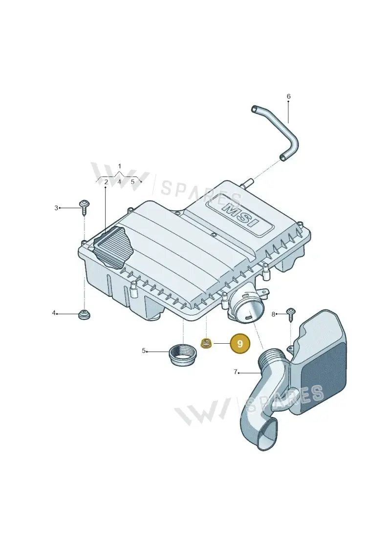 028103638P — Volkswagen Voyage (2016-2023) diagram 533129200, position 9
