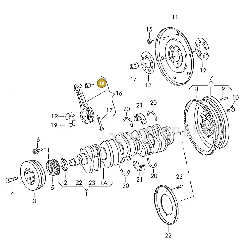 028105431C — Volkswagen LT, LT 4X4 (2003-2006) diagram 169105200, position 18