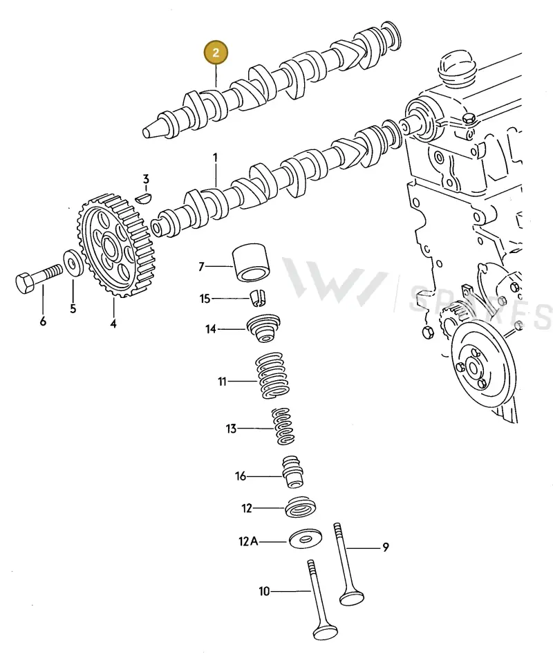028109101D — Volkswagen Passat (1989-1991) diagram 013012100, position 2