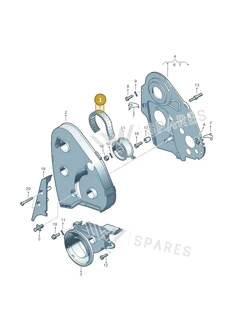 028109119AA — Volkswagen Passat (1997-2000) diagram 156109600, position 1