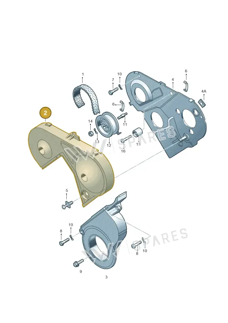 028109123M — Volkswagen POLO (1994-1999) diagram 158109600, position 2