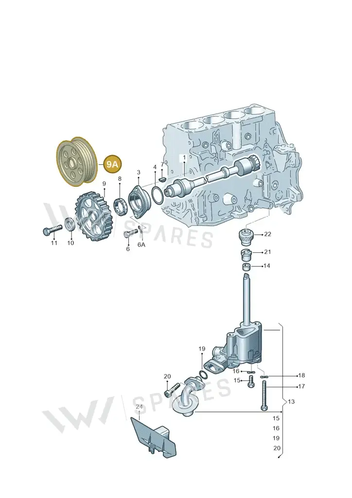 028115021E — Volkswagen LUPO/3L TDI (2003-2005) diagram 127115200, position 9A