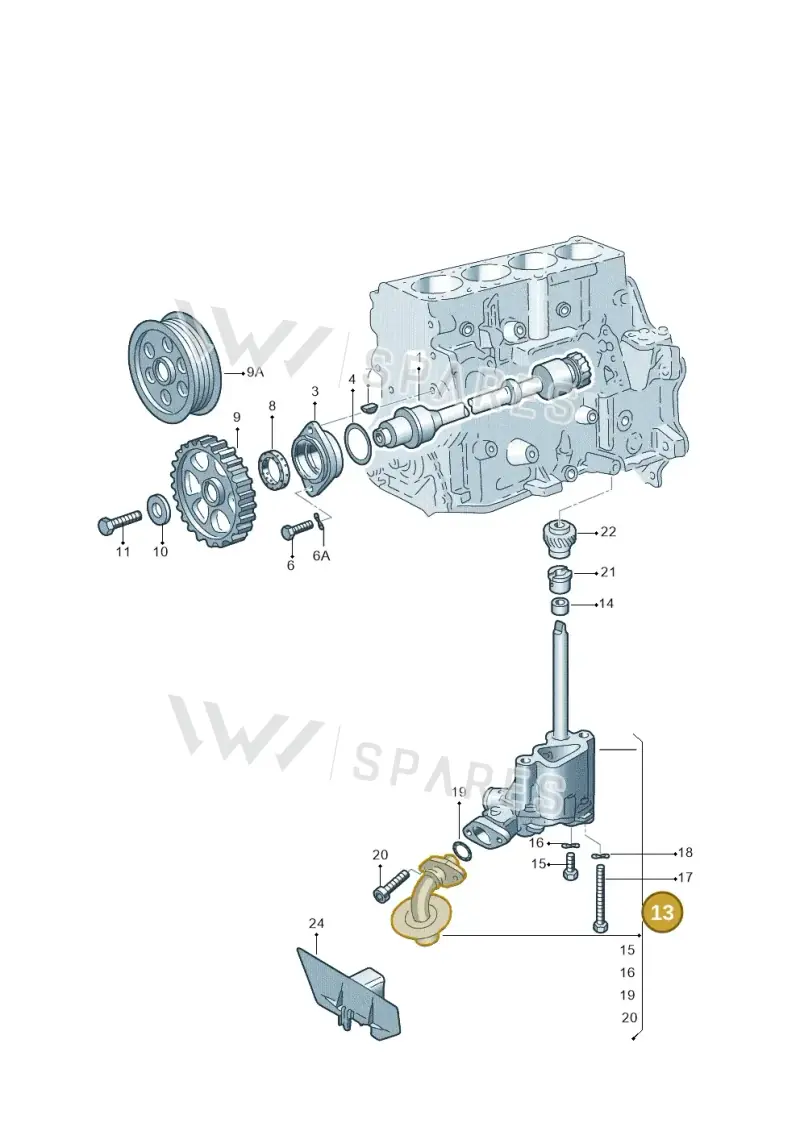 028115105L — Volkswagen LUPO/3L TDI (2003-2005) diagram 127115200, position 13