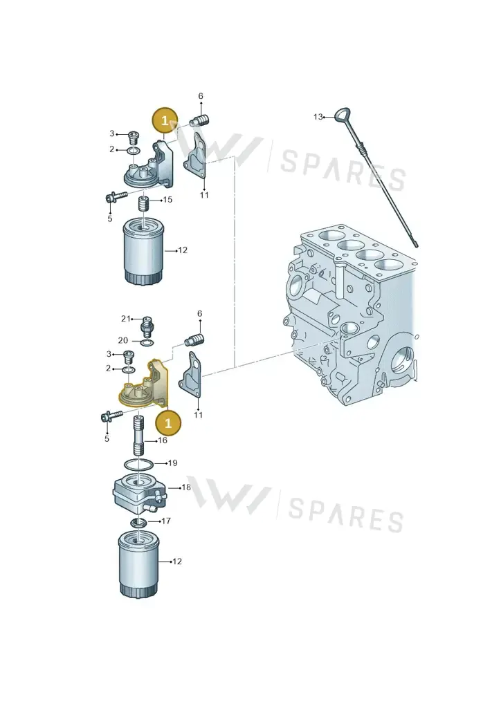 028115417 — Volkswagen GOLF CABRIO (1998-2001) diagram 121115500, position 1
