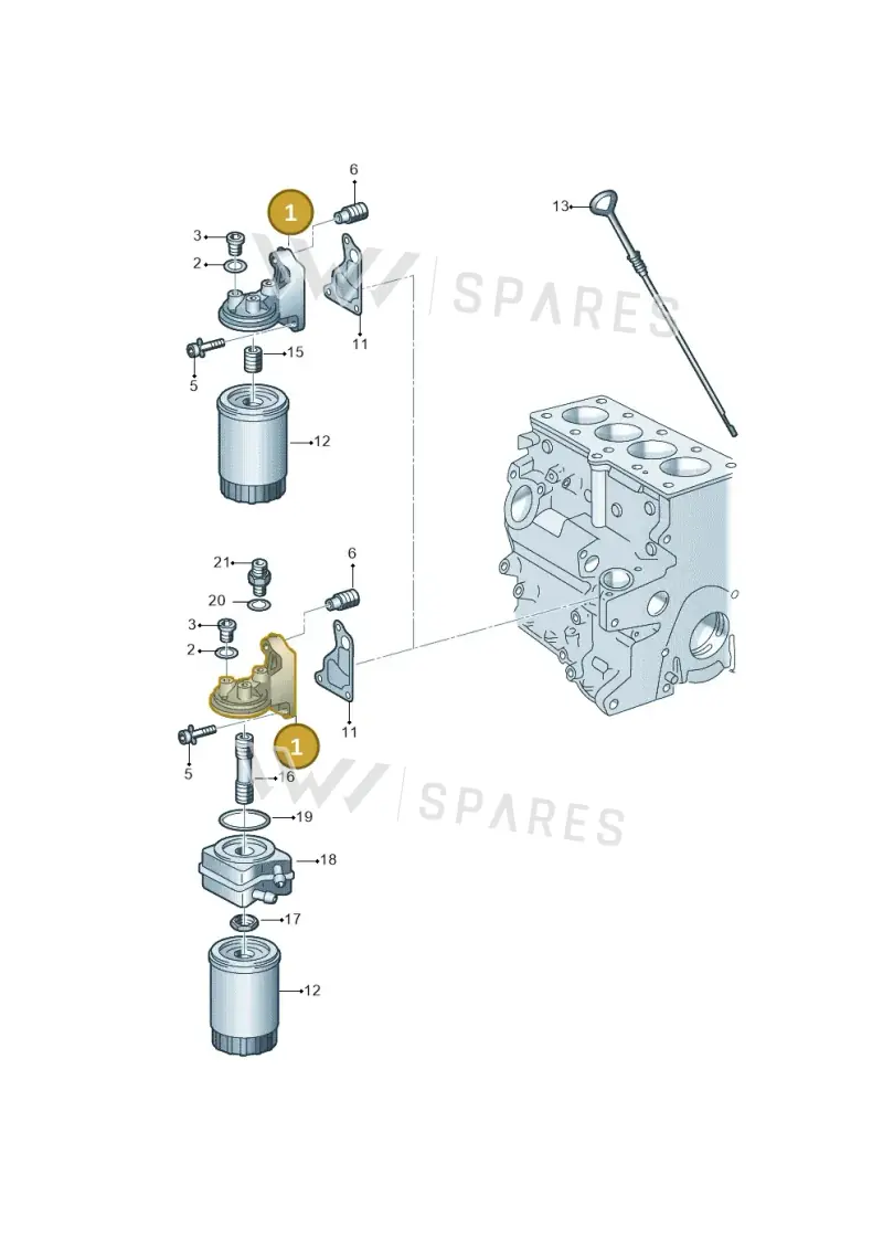 028115417 — Volkswagen GOLF CABRIO (1998-2001) diagram 121115500, position 1