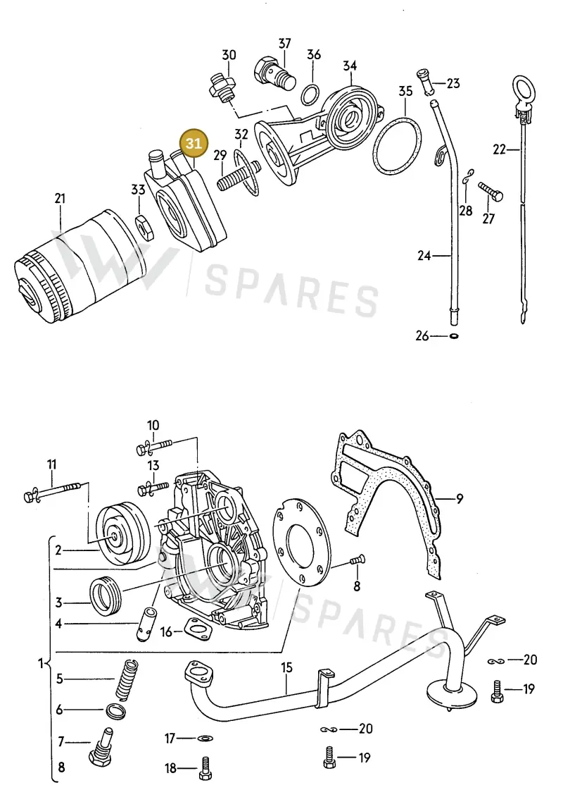 028117021D — Volkswagen LT, LT 4x4 (28-55) (1989-1995) diagram 109010000, position 31